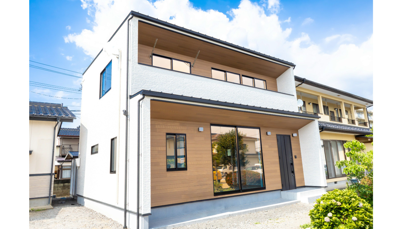 白を基調としたデザイン住宅